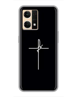 Чехол для OPPO Reno7 4G с картинкой «Тонкий крест»
