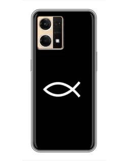 Чехол для OPPO Reno7 4G с картинкой «Символ рыбы Jesus»