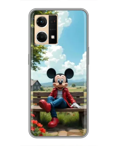 Чехол для OPPO Reno7 4G с картинкой «Микки на скамейке» Чехол для OPPO Reno7 4G с картинкой «Микки на скамейке»