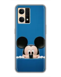 Чохол для OPPO Reno7 4G з картинкою «Міккі виглядає» Чохол для OPPO Reno7 4G з картинкою «Міккі виглядає»