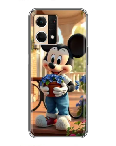 Чехол для OPPO Reno7 4G с картинкой «Микки садовод» Чехол для OPPO Reno7 4G с картинкой «Микки садовод»