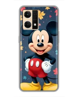 Чехол для OPPO Reno7 4G с картинкой «Осенний Mickey Mouse»