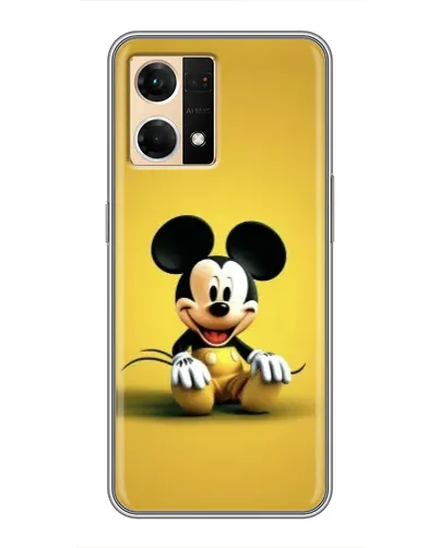 Чехол для OPPO Reno7 4G с картинкой «Микки на желтом» Чехол для OPPO Reno7 4G с картинкой «Микки на желтом»