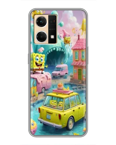Чехол для OPPO Reno7 4G с картинкой «Монстр-трак приключения»