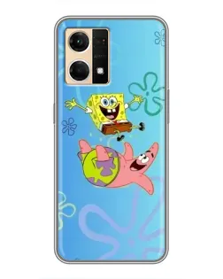 Чехол для OPPO Reno7 4G с картинкой «Спанч Боб и Патрик» Чехол для OPPO Reno7 4G с картинкой «Спанч Боб и Патрик»