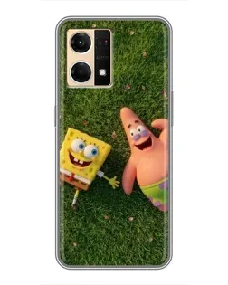Чехол для OPPO Reno7 4G с картинкой «Друзья на лужайке» Чехол для OPPO Reno7 4G с картинкой «Друзья на лужайке»