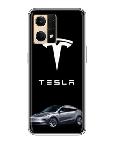 Чехол для OPPO Reno7 4G с картинкой «Tesla Model Y» Чехол для OPPO Reno7 4G с картинкой «Tesla Model Y»
