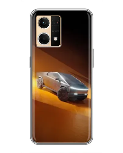 Чехол для OPPO Reno7 4G с картинкой «Cybertruck в пустыне» Чехол для OPPO Reno7 4G с картинкой «Cybertruck в пустыне»