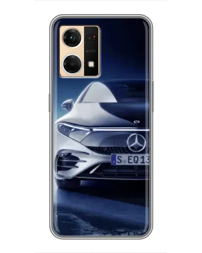 Чехол для OPPO Reno7 4G с картинкой «Mercedes EQ — будущее»