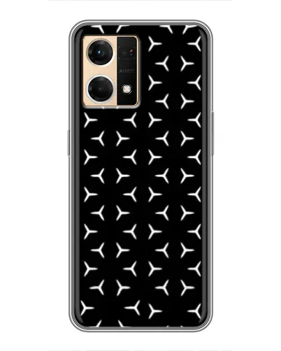Чехол для OPPO Reno7 4G с картинкой «Mercedes паттерн звезд» Чехол для OPPO Reno7 4G с картинкой «Mercedes паттерн звезд»