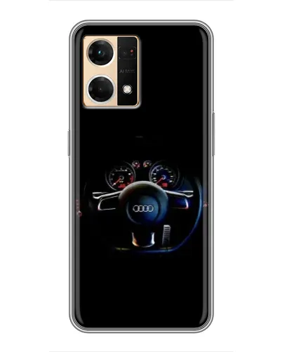 Чехол для OPPO Reno7 4G с картинкой «Салон Audi — руль» Чехол для OPPO Reno7 4G с картинкой «Салон Audi — руль»