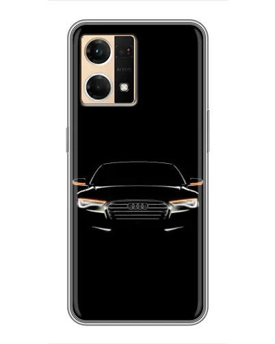 Чехол для OPPO Reno7 4G с картинкой «Audi — ночной контур» Чехол для OPPO Reno7 4G с картинкой «Audi — ночной контур»