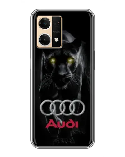 Чехол для OPPO Reno7 4G с картинкой «Пантера и Audi» Чехол для OPPO Reno7 4G с картинкой «Пантера и Audi»