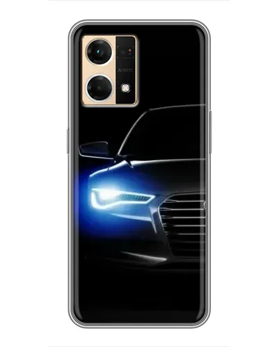 Чехол для OPPO Reno7 4G с картинкой «Неоновый взгляд Audi» Чехол для OPPO Reno7 4G с картинкой «Неоновый взгляд Audi»