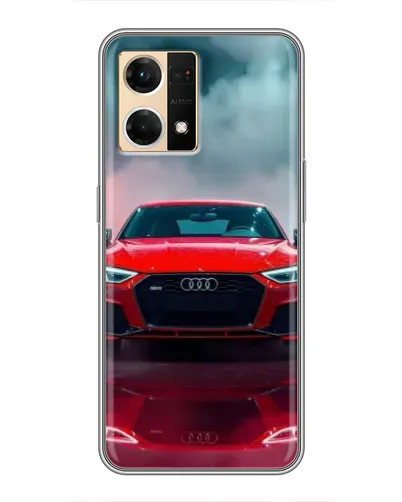 Чехол для OPPO Reno7 4G с картинкой «Audi RS — красный стиль» Чехол для OPPO Reno7 4G с картинкой «Audi RS — красный стиль»