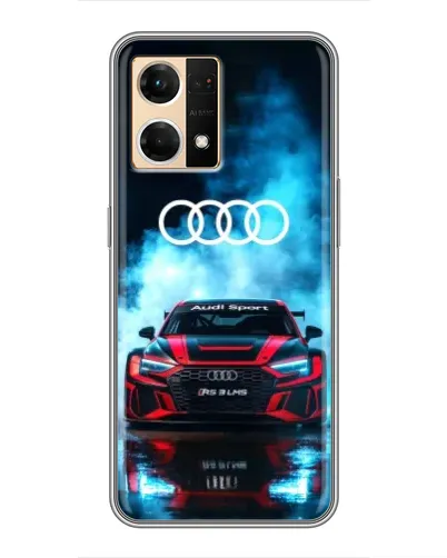 Чехол для OPPO Reno7 4G с картинкой «Audi Sport — неон» Чехол для OPPO Reno7 4G с картинкой «Audi Sport — неон»