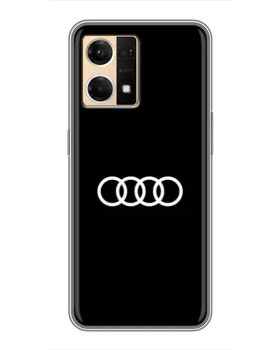 Чехол для OPPO Reno7 4G с картинкой «Audi White Logo» Чехол для OPPO Reno7 4G с картинкой «Audi White Logo»