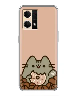 Чохол для OPPO Reno7 4G з картинкою «Кавовий Пушин» Чохол для OPPO Reno7 4G з картинкою «Кавовий Пушин»