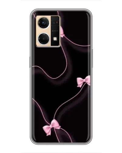 Чехол для OPPO Reno7 4G с картинкой «Розовые ленты» Чехол для OPPO Reno7 4G с картинкой «Розовые ленты»
