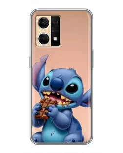 Чохол для OPPO Reno7 4G з картинкою «Стіч їсть шоколад» Чохол для OPPO Reno7 4G з картинкою «Стіч їсть шоколад»