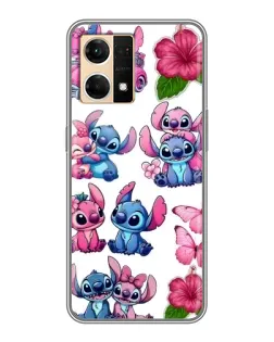 Чохол для OPPO Reno7 4G з картинкою «Стікери Stitch та Angel» Чохол для OPPO Reno7 4G з картинкою «Стікери Stitch та Angel»