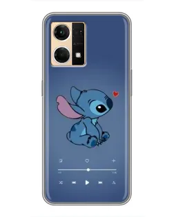Чохол для OPPO Reno7 4G з картинкою «Музичний Stitch» Чохол для OPPO Reno7 4G з картинкою «Музичний Stitch»