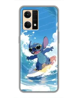 Чохол для OPPO Reno7 4G з картинкою «Стіч на хвилі» Чохол для OPPO Reno7 4G з картинкою «Стіч на хвилі»