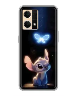 Чохол для OPPO Reno7 4G з картинкою «Сяючий Стіч» Чохол для OPPO Reno7 4G з картинкою «Сяючий Стіч»