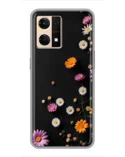 Чехол для OPPO Reno7 4G с картинкой «Цветочная композиция»