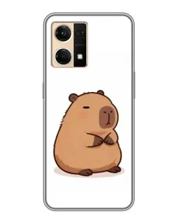 Чехол для OPPO Reno7 4G с картинкой «Толстенькая капибара»