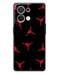 Чехол для OPPO Reno 8 5G с картинкой «Jordan Red Pattern»