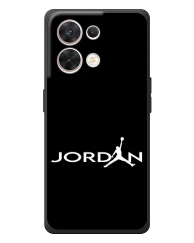 Чехол для OPPO Reno 8 5G с картинкой «Jordan White Logo»