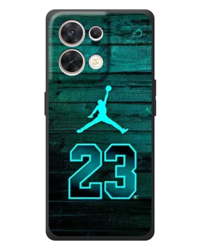 Чехол для OPPO Reno 8 5G с картинкой «Jordan Cyan 23»