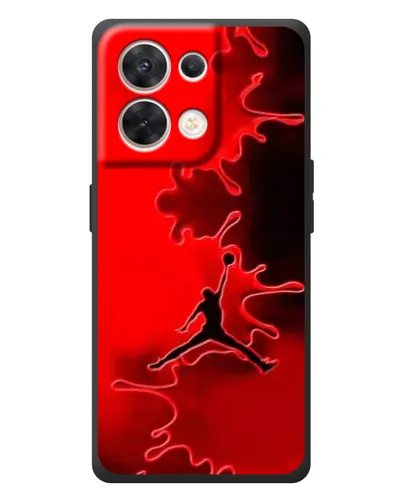 Чехол для OPPO Reno 8 5G с картинкой «Jordan Red Smoke»