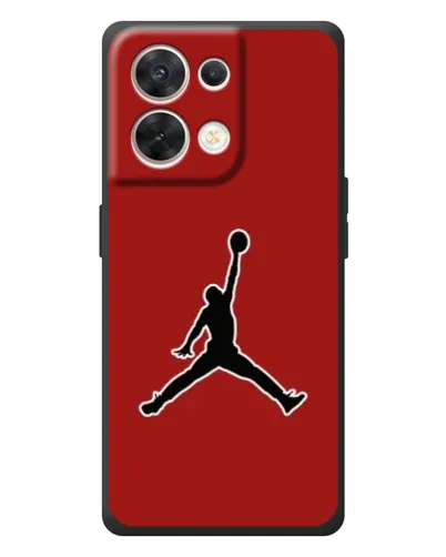 Чехол для OPPO Reno 8 5G с картинкой «Jordan Red Back»