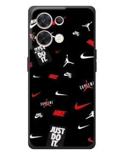 Чехол для OPPO Reno 8 5G с картинкой «Nike Mix Pattern» Чехол для OPPO Reno 8 5G с картинкой «Nike Mix Pattern»