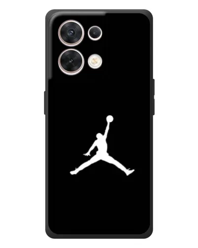 Чехол для OPPO Reno 8 5G с картинкой «Jordan Silhouette»