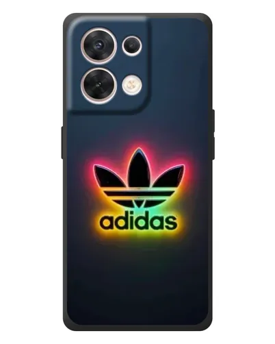 Чехол для OPPO Reno 8 5G с картинкой «Неоновый Adidas»