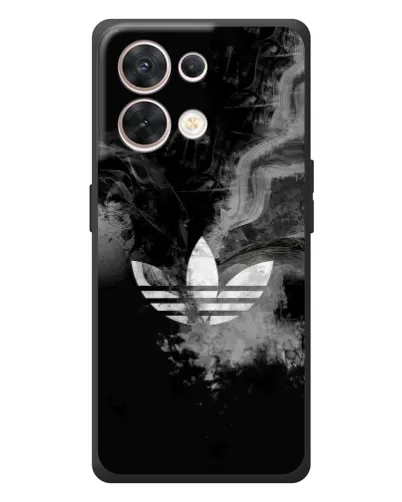 Чехол для OPPO Reno 8 5G с картинкой «Абстрактный дым Adidas»