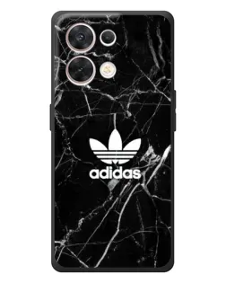 Чехол для OPPO Reno 8 5G с картинкой «Белый мрамор Adidas»