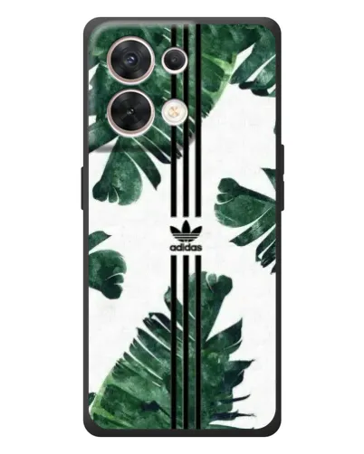 Чехол для OPPO Reno 8 5G с картинкой «Пальмовые листья адидас»