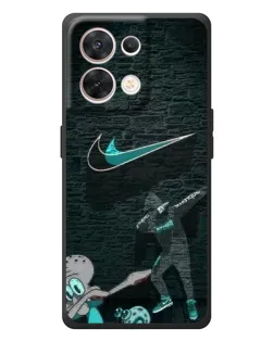 Чехол для OPPO Reno 8 5G с картинкой «Спортивный арт Nike»