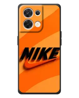 Чехол для OPPO Reno 8 5G с картинкой «Оранжевый драйв Nike»