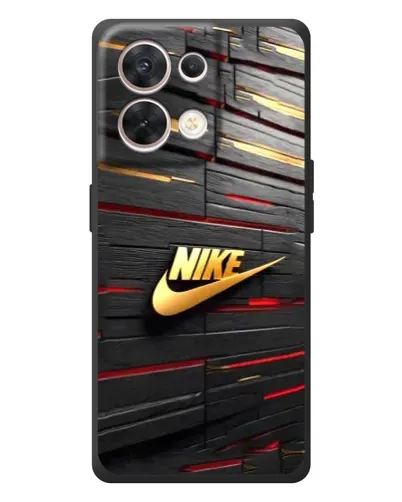 Чехол для OPPO Reno 8 5G с картинкой «Золотой Nike на металле» Чехол для OPPO Reno 8 5G с картинкой «Золотой Nike на металле»