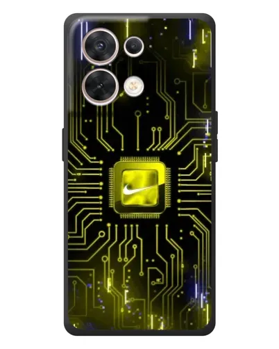 Чехол для OPPO Reno 8 5G с картинкой «Nike — золотая искра» Чехол для OPPO Reno 8 5G с картинкой «Nike — золотая искра»