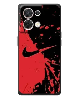 Чехол для OPPO Reno 8 5G с картинкой «Красные брызги Nike» Чехол для OPPO Reno 8 5G с картинкой «Красные брызги Nike»