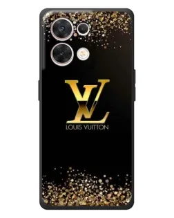 Чехол для OPPO Reno 8 5G с картинкой «LV — золотые искры»
