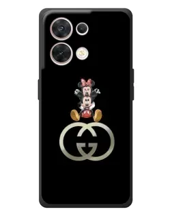 Чехол для OPPO Reno 8 5G с картинкой «Минни Маус на лого»