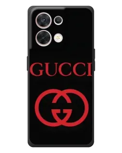 Чехол для OPPO Reno 8 5G с картинкой «Gucci — красный логотип»
