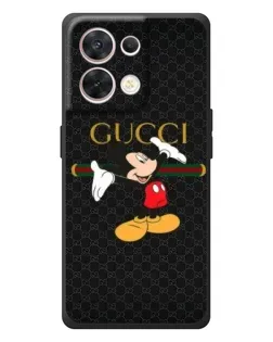 Чехол для OPPO Reno 8 5G с картинкой «Микки Маус Gucci»